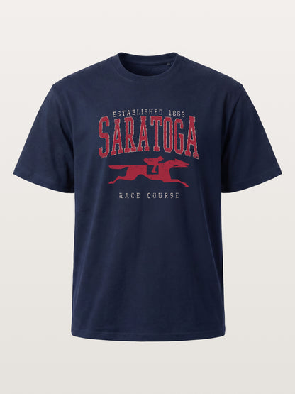 Saratoga Vintage Horse Silhouette Cotton T-shirt
