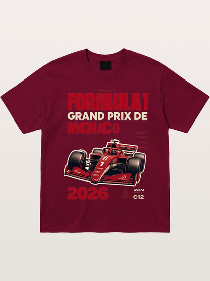 Red Monaco F1 2026 Poster Gildan T-shirt