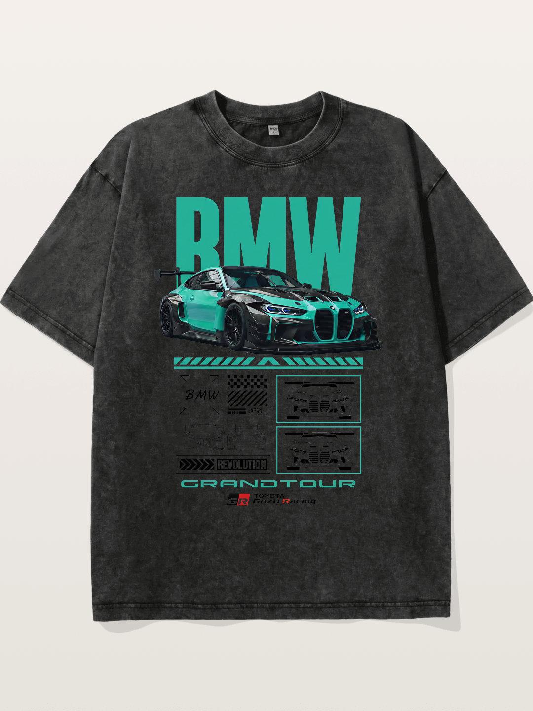 BMW M4 GT3 Technical Design Washed T-shirt