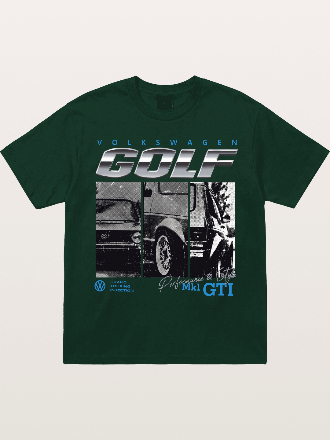 Volkswagen Golf MK1 Retro Gildan T-shirt