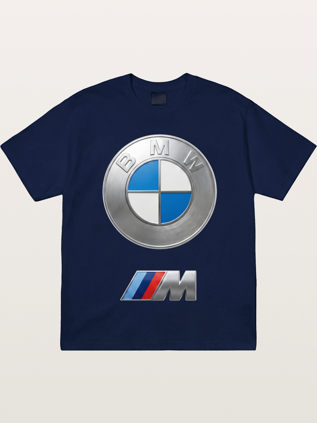 BMW M Series Metal Emblem Gildan T-shirt