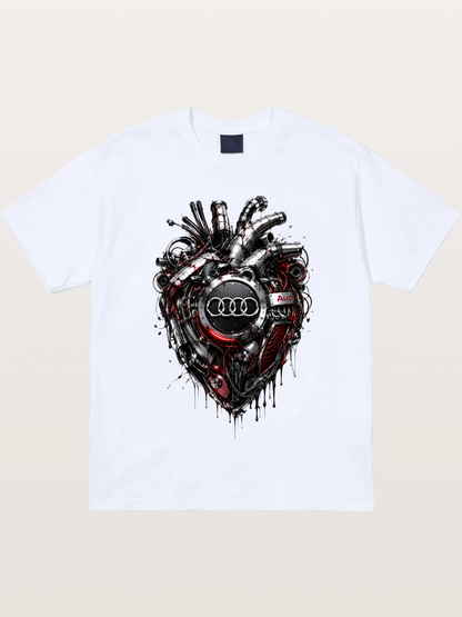 Audi Mechanical Heart Poster Gildan T-shirt