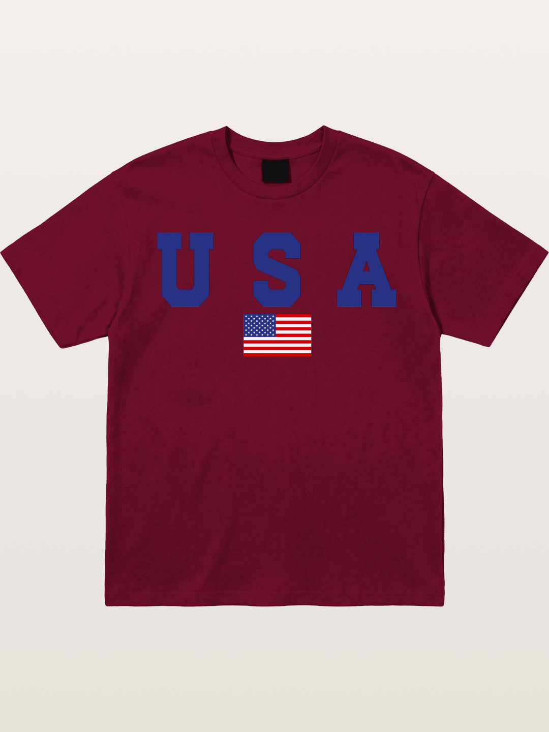 USA Letters With American Flag Gildan T-shirt