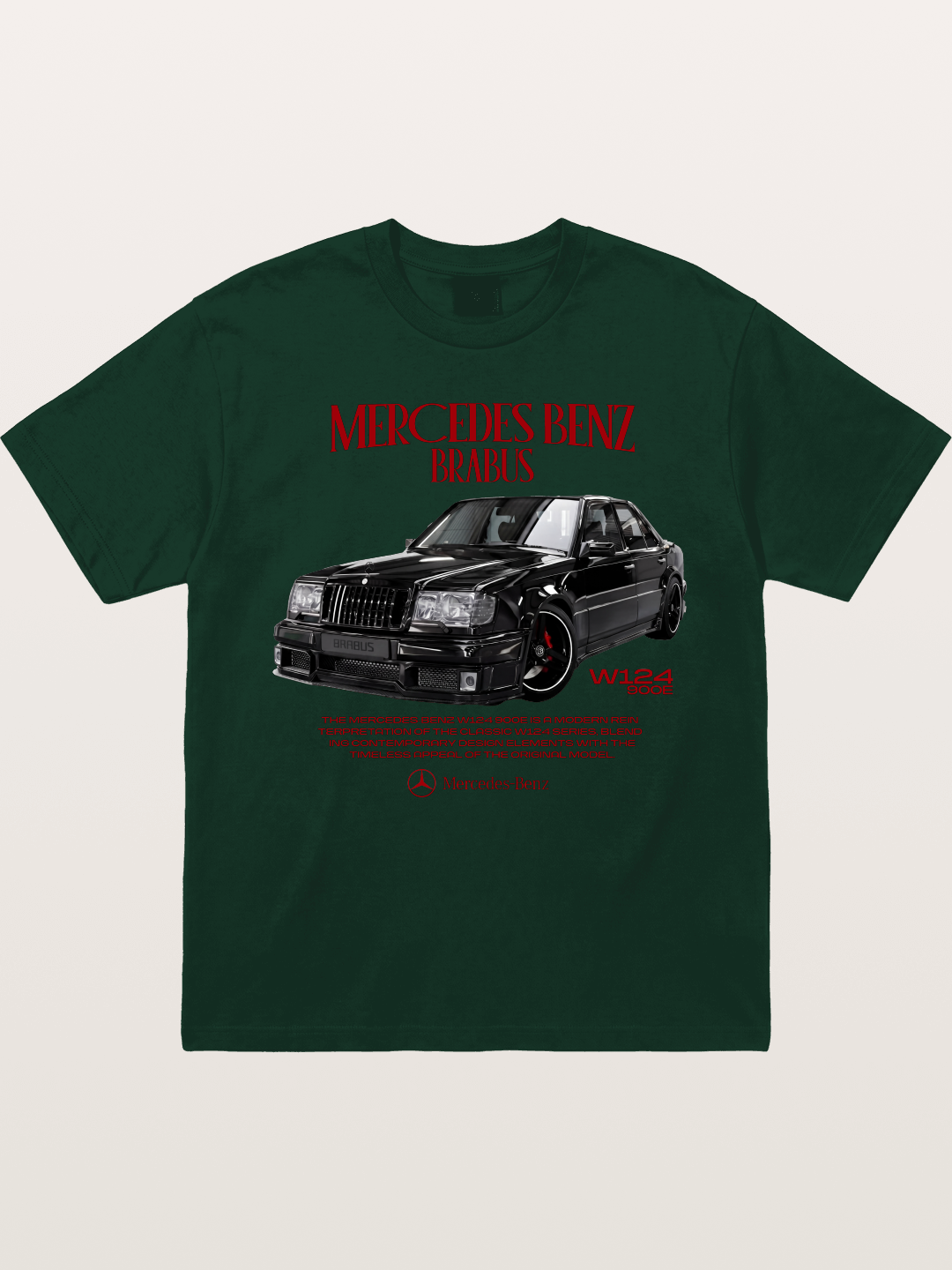 W124 500E Brabus Retro Gildan T-shirt