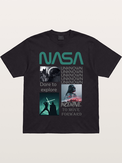 Space Sci-Fi NASA Star Wars Collage Gildan T-shirt