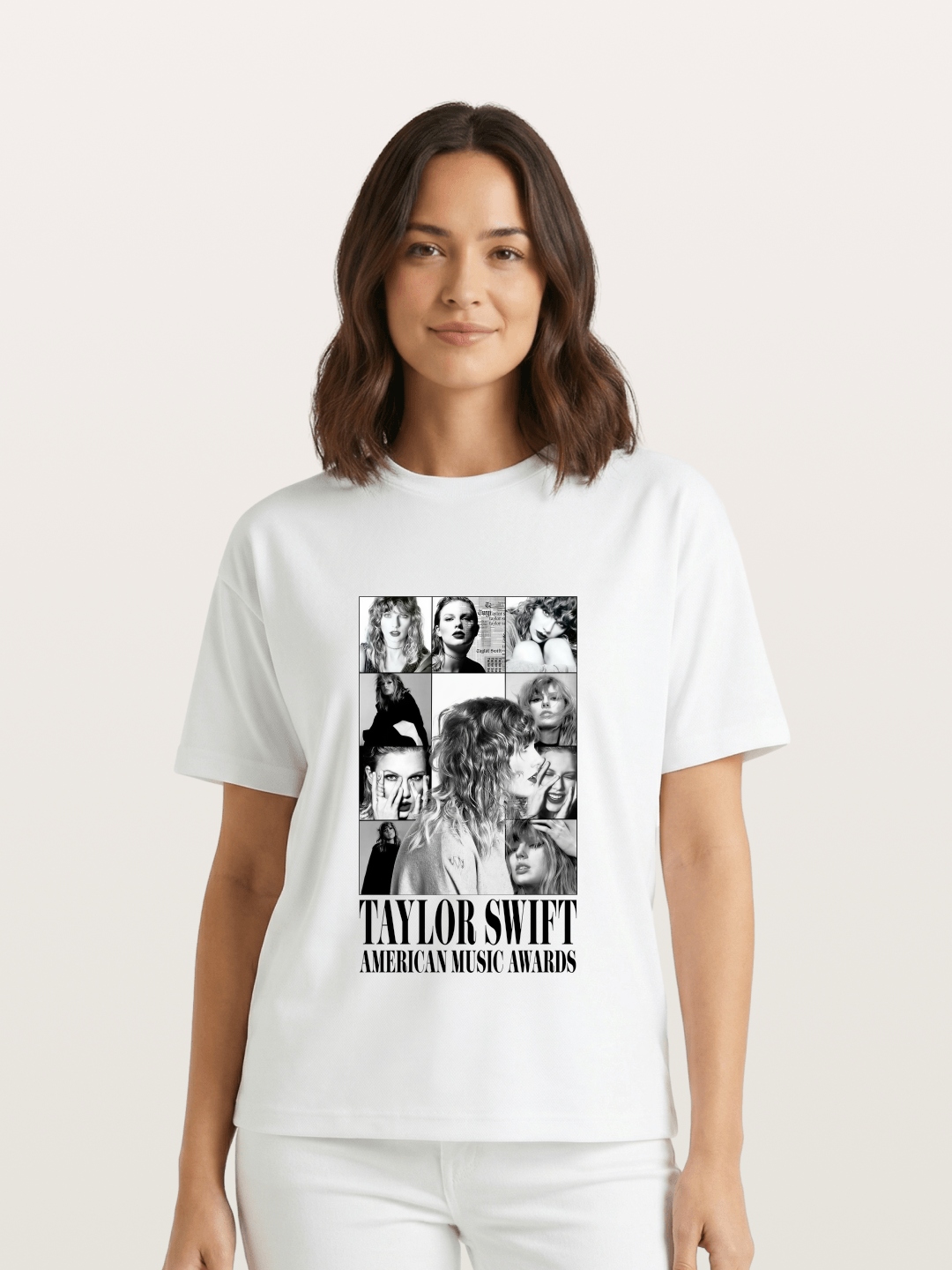 Taylor Swift AMA Collage Print Gildan T-shirt