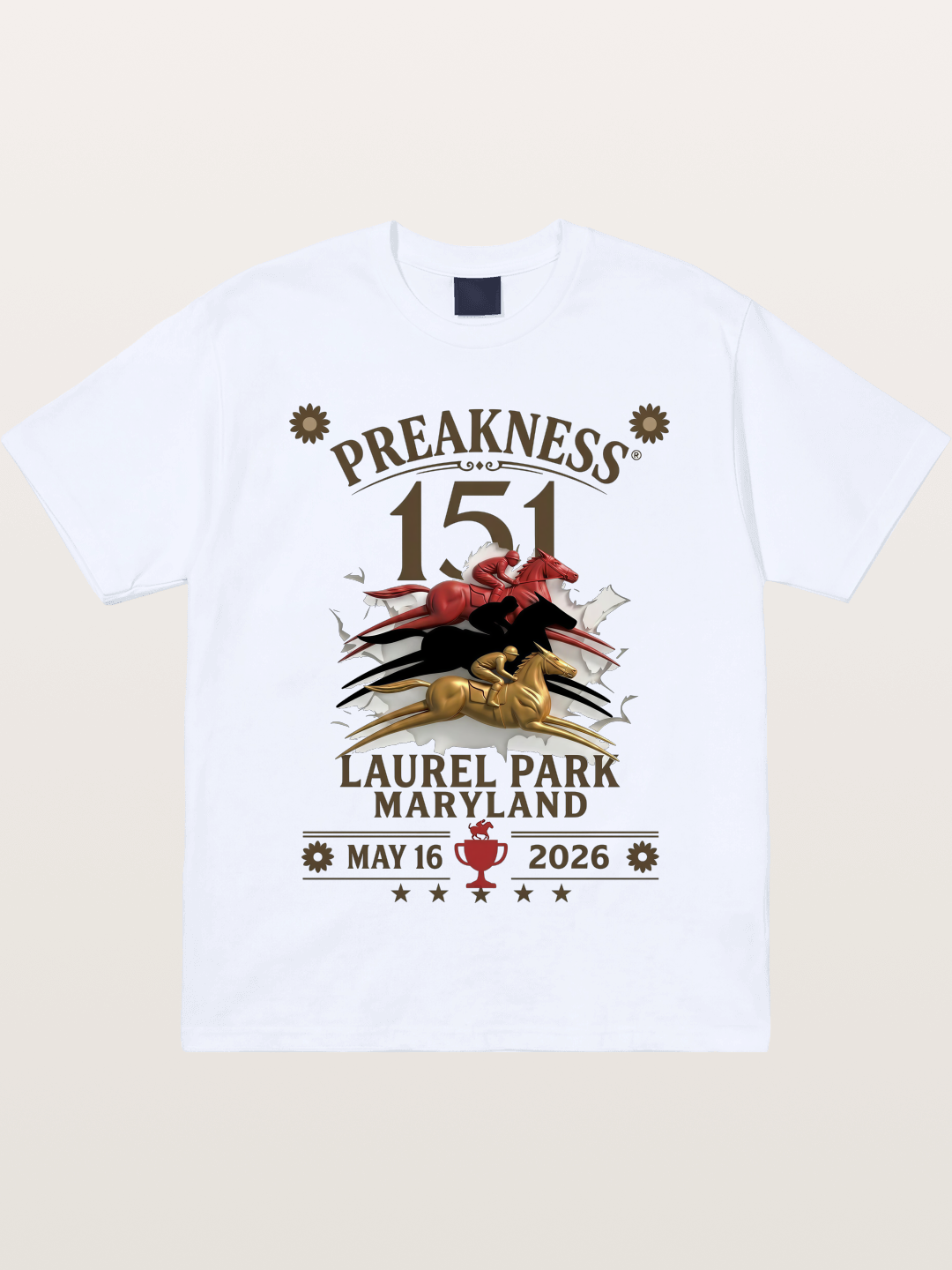 Preakness 151 Laurel Park Print Gildan T-shirt