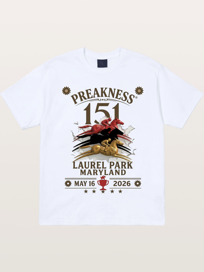 Preakness 151 Laurel Park Print Gildan T-shirt