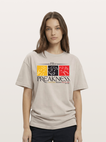 151st Preakness Race Minimal Poster Cotton T-shirt