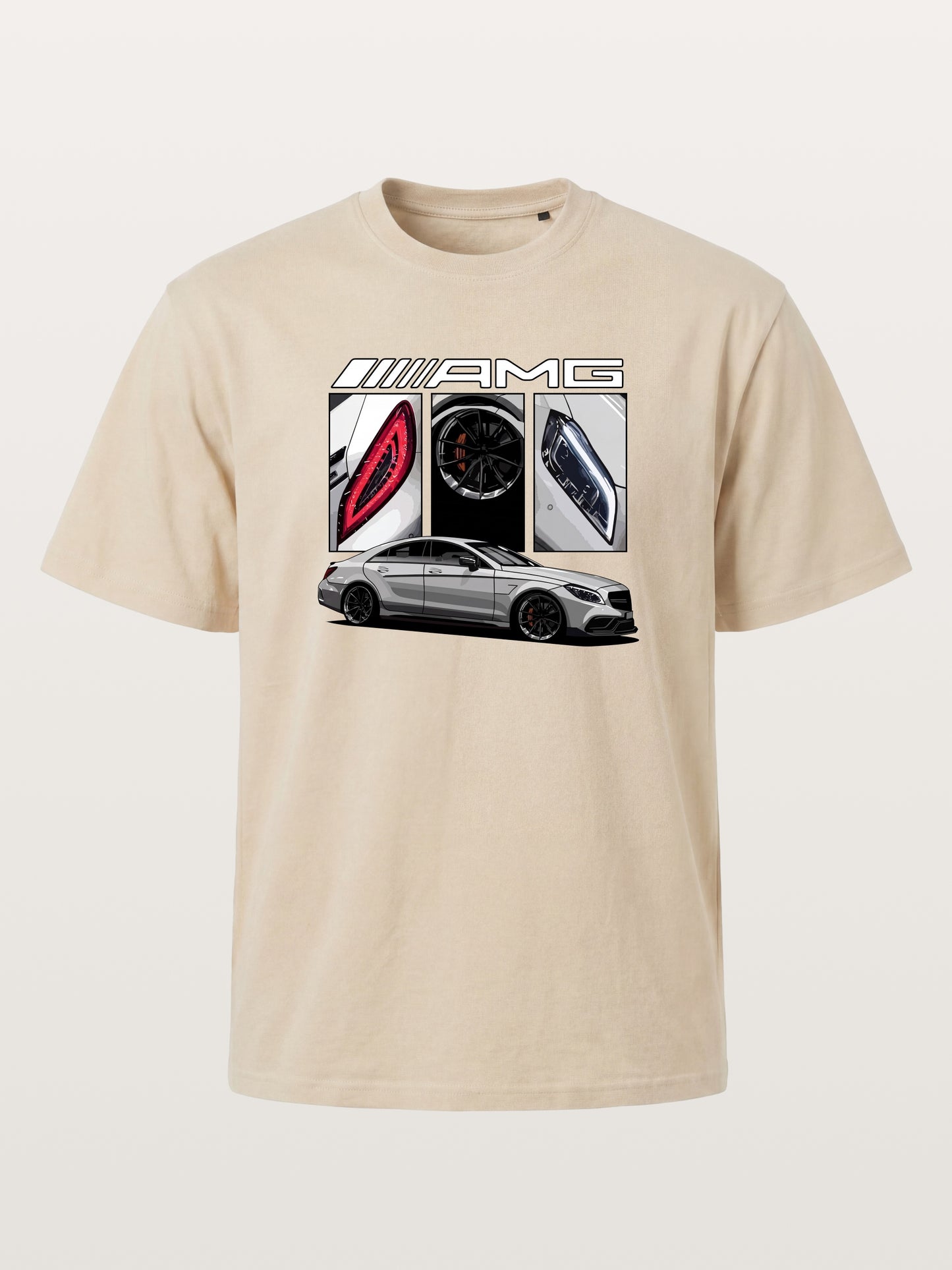 AMG Coupe Split Body Component Collage Gildan T-shirt