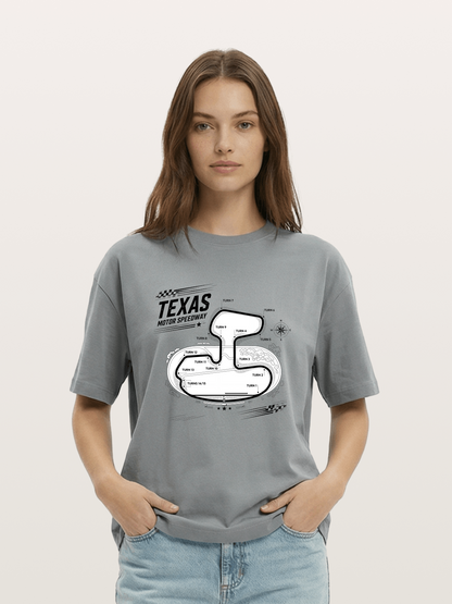 Texas Motor Speedway Track Map Gildan T-shirt