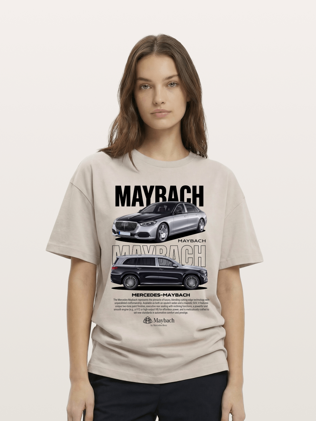 Mercedes Maybach Auto Design Cotton T-shirt