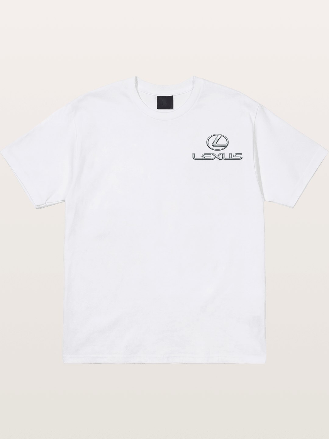 Lexus Silver Logo Badge Cotton T-shirt