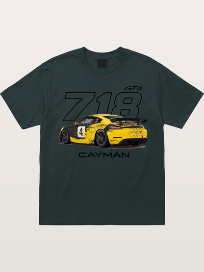 Porsche 718 Cayman GT4 Poster Gildan T-shirt