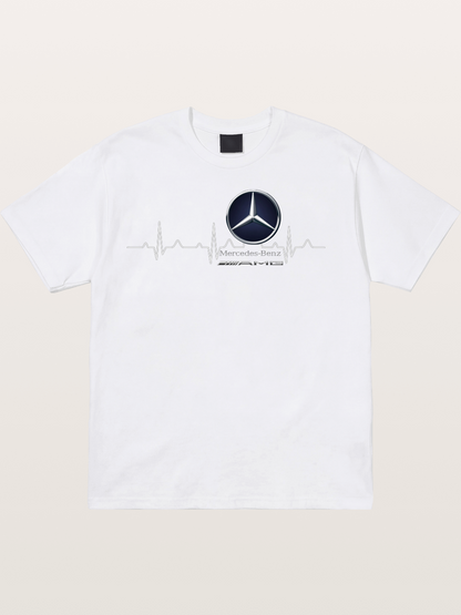 Mercedes Heartbeat Line Cotton T-shirt