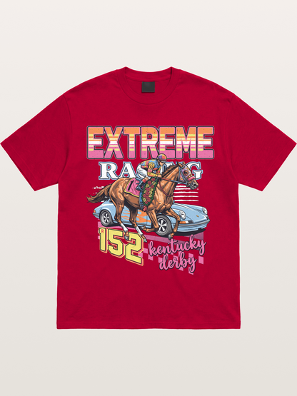 Derby Horse & Porsche Retro Gildan T-shirt