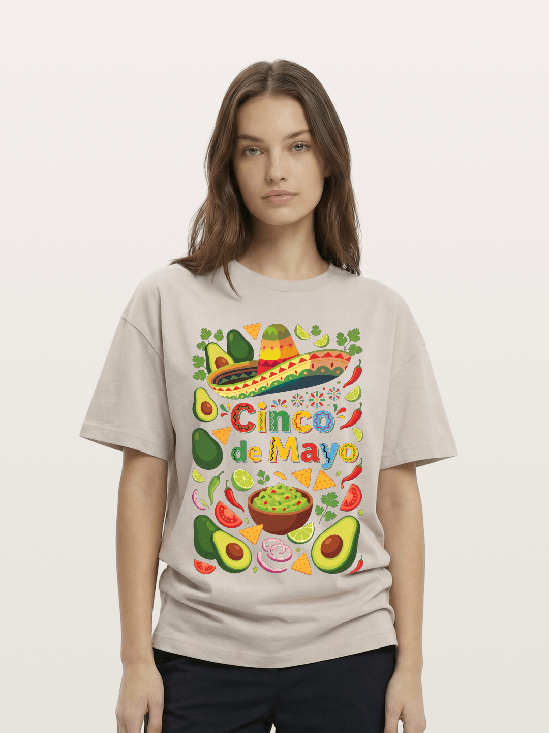 Mexican Avocado Tortilla Feast Cotton T-shirt