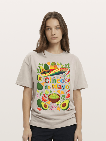 Mexican Avocado Tortilla Feast Cotton T-shirt