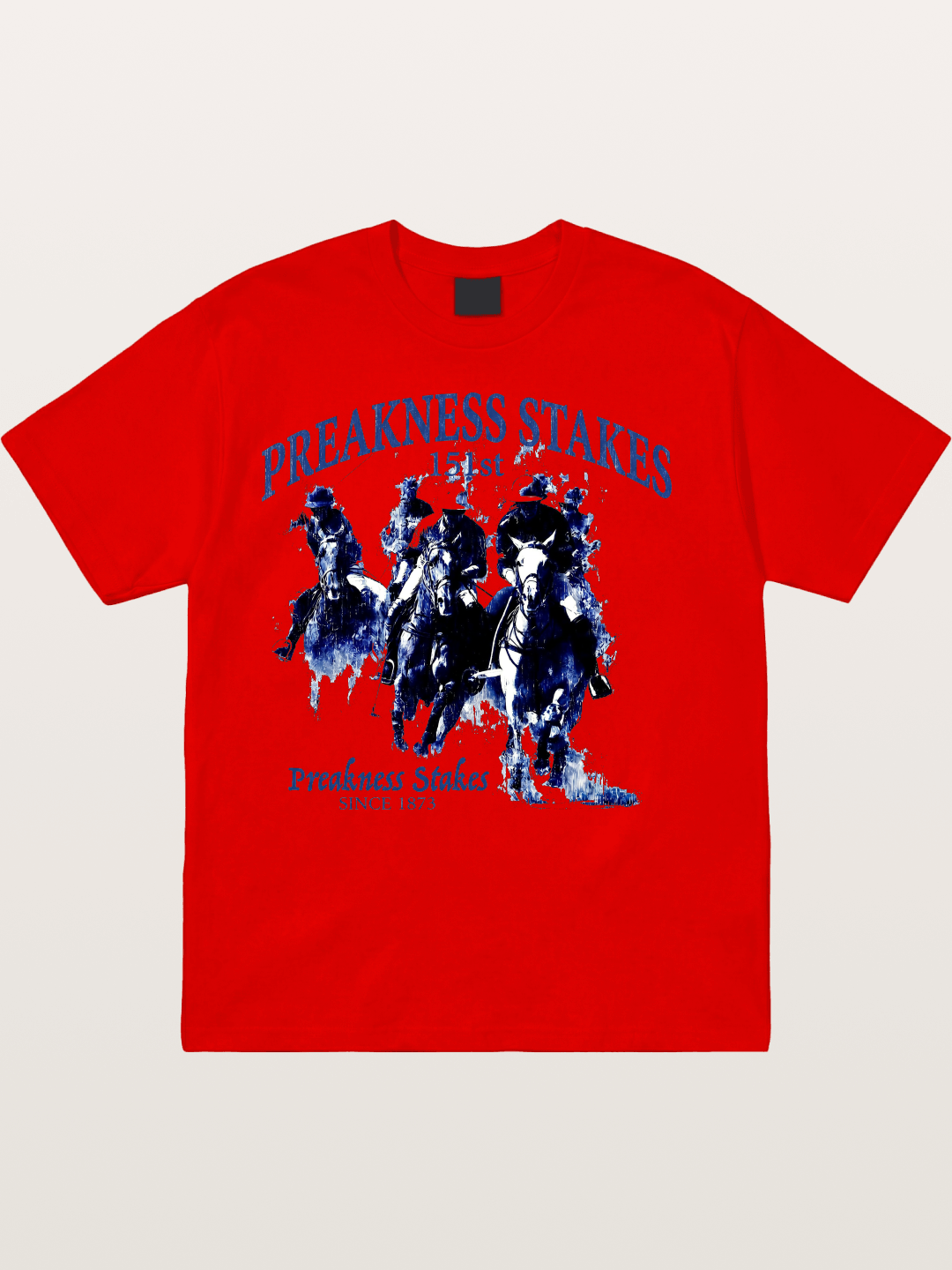 Preakness Stakes Watercolor Print Cotton T-shirt