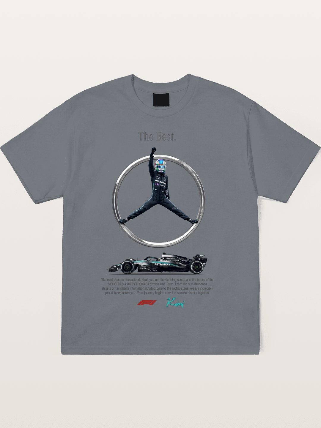 Kimi Mercedes Star Pose Cotton T-shirt