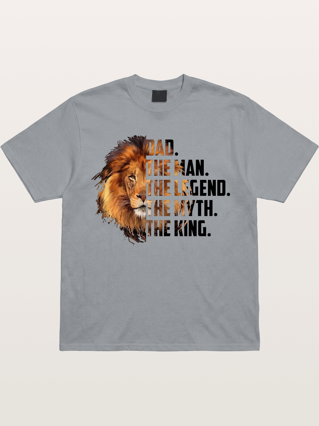 Dad The King Lion Design Gildan T-shirt