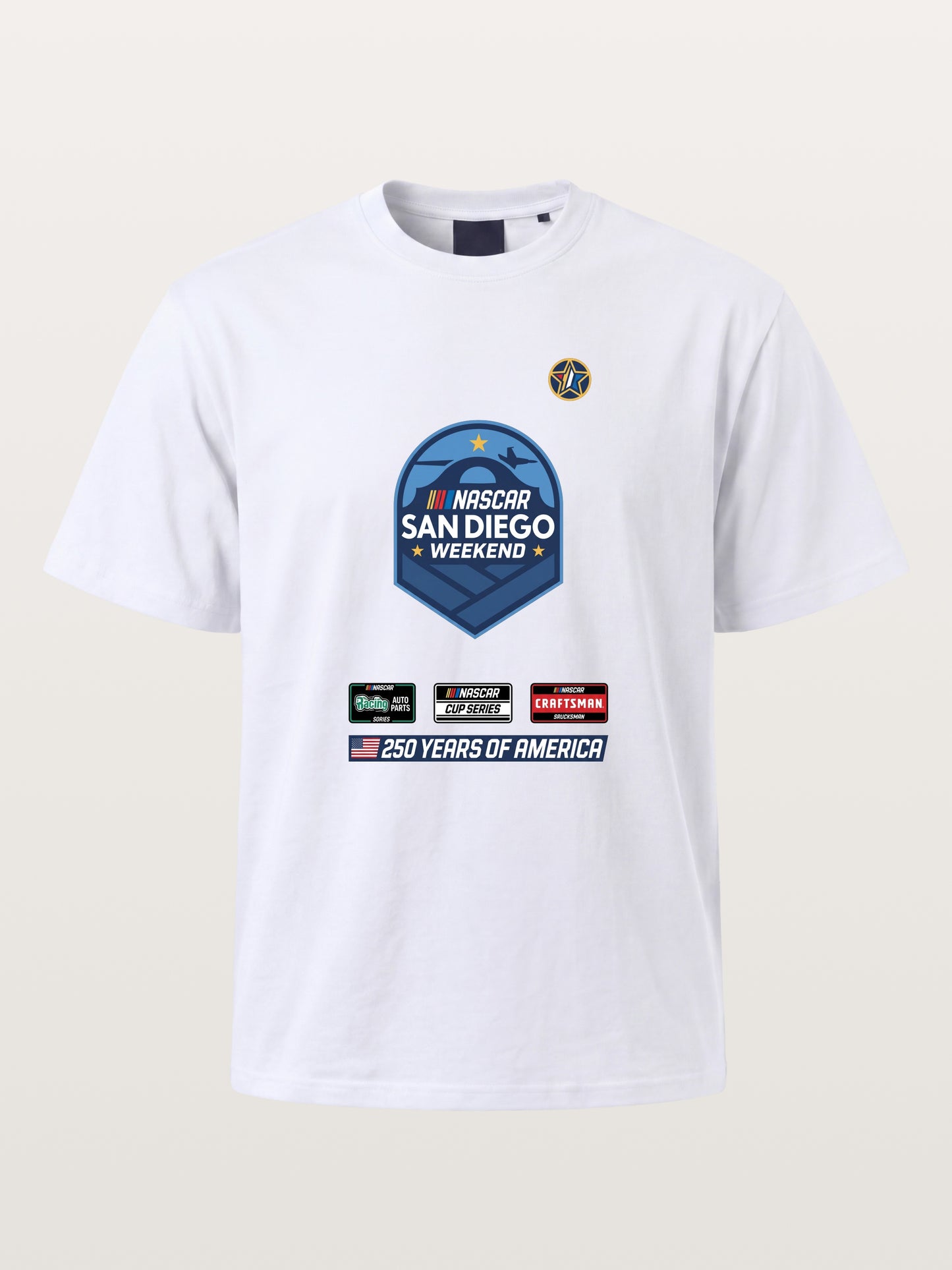 San Diego NASCAR Shield Crest Gildan T-shirt