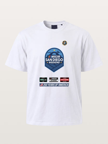 San Diego NASCAR Shield Crest Gildan T-shirt