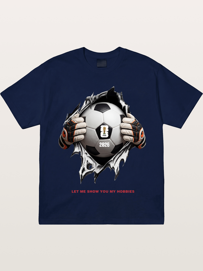 Soccer Ball Tear Effect 2026 Gildan T-shirt