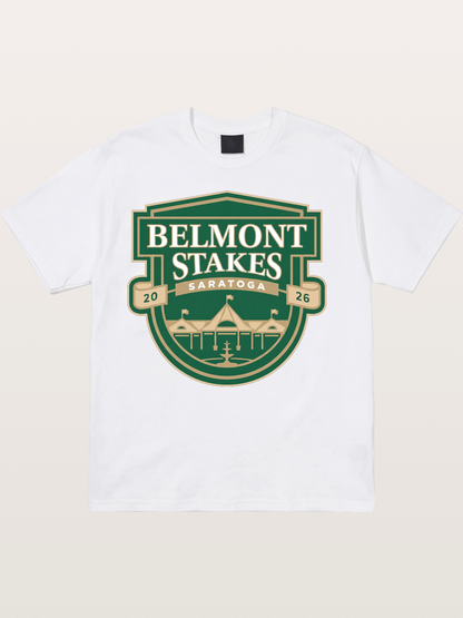 Belmont Stakes Shield Crest Cotton T-shirt