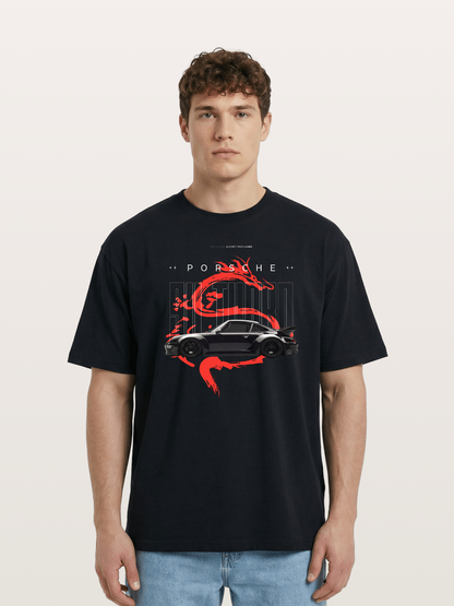 Porsche Dragon Cotton T-shirt