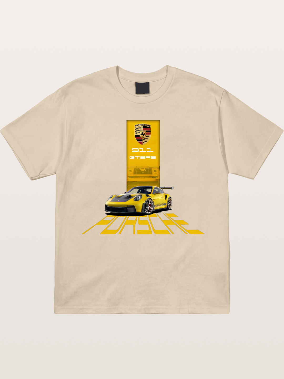 Yellow 911 GT3 RS Graphic Gildan T-shirt