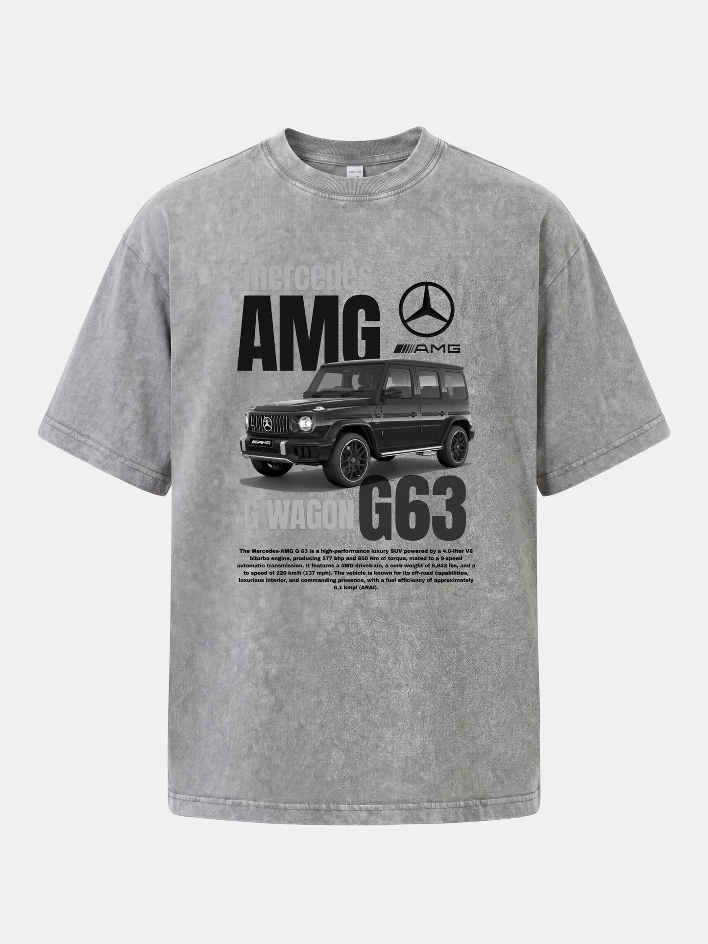 G63 Wagon Spec And Body Layout Washed T-shirt