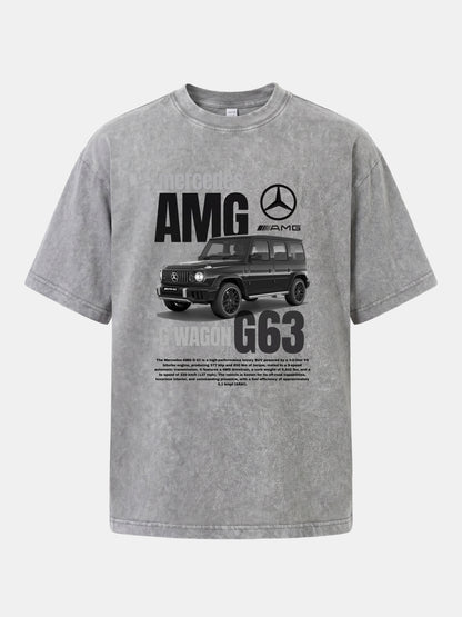 G63 Wagon Spec And Body Layout Washed T-shirt