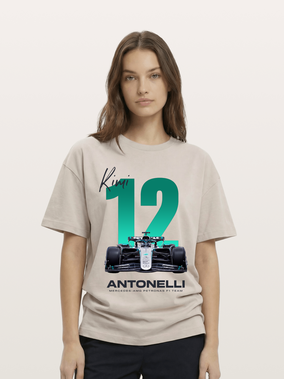 Kimi Antonelli Mercedes F1 12 Cotton T-shirt