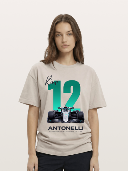 Kimi Antonelli Mercedes F1 12 Cotton T-shirt