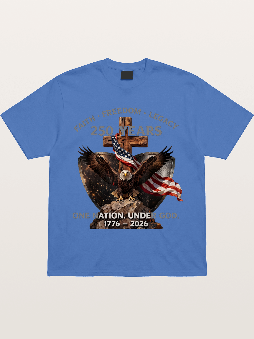 American Eagle Cross Faith Freedom Gildan T-shirt