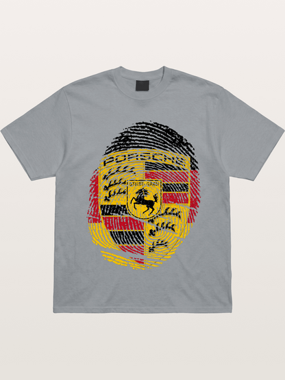Porsche Crest Fingerprint Gildan T-shirt