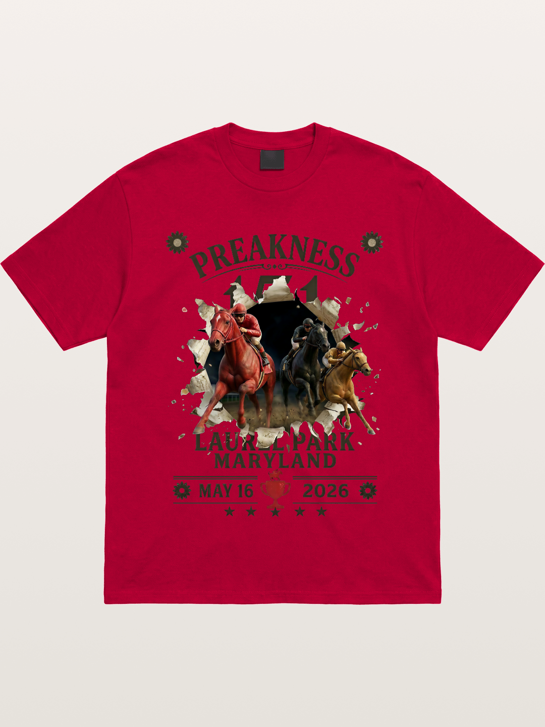 Preakness 151 Breakthrough Horse Art Gildan T-shirt