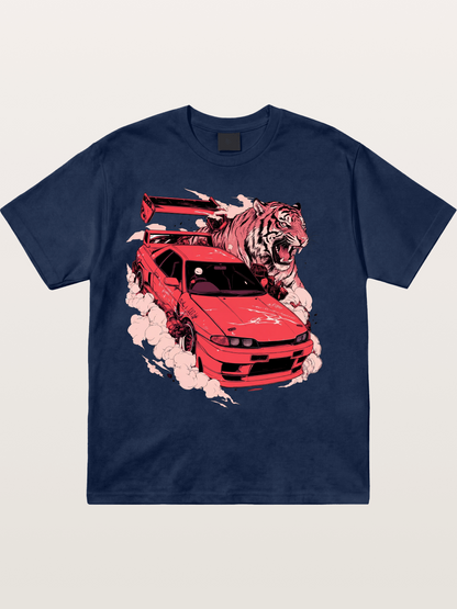 Red Drift Cotton T-shirt
