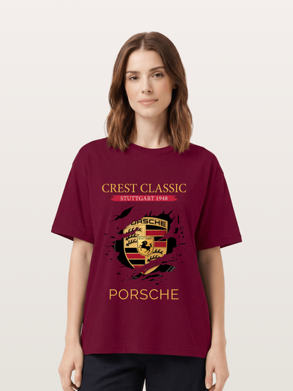 Porsche Stuttgart Tear Logo Gildan T-shirt