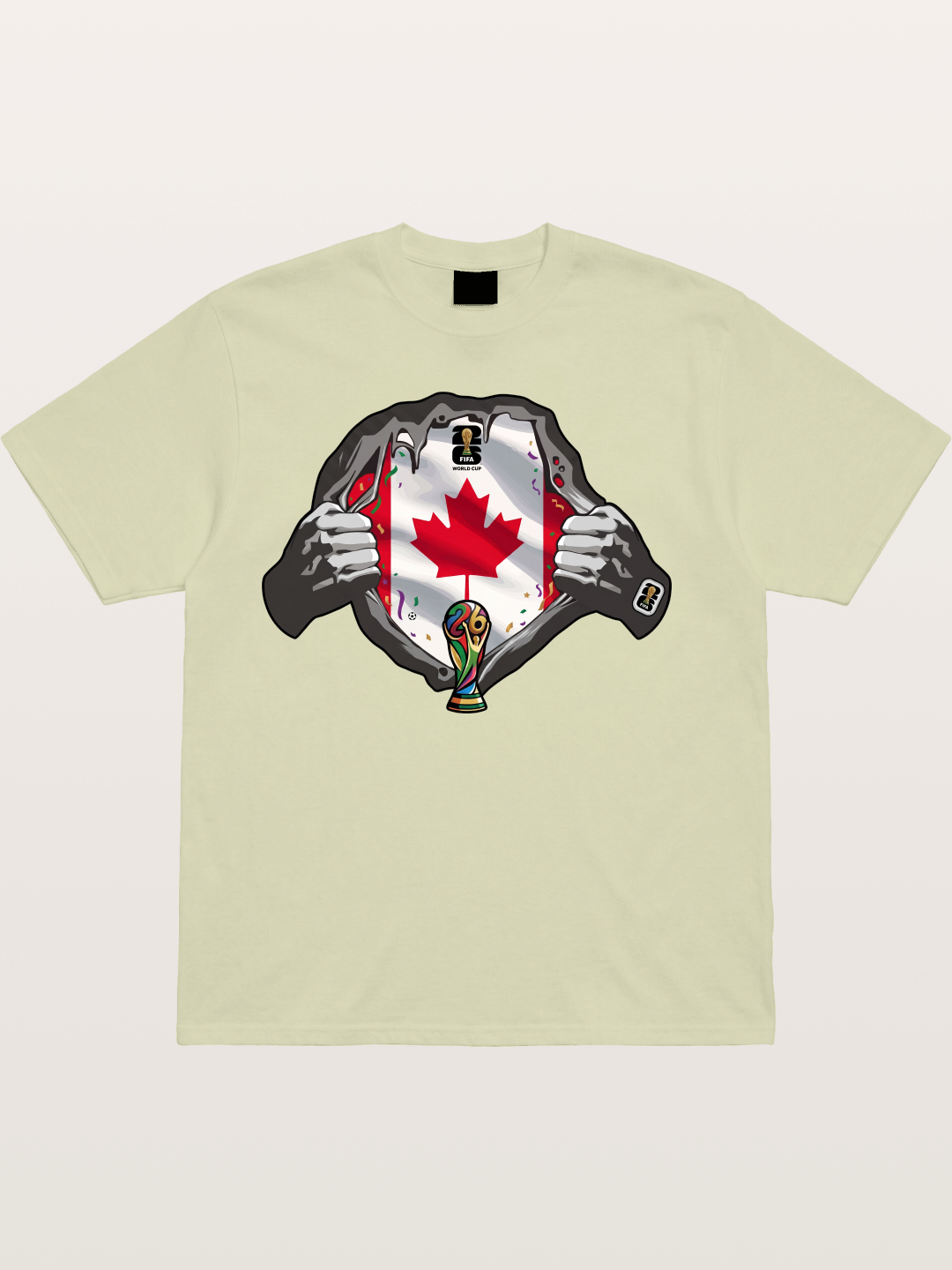 Canada Flag World Cup Poster Cotton T-shirt