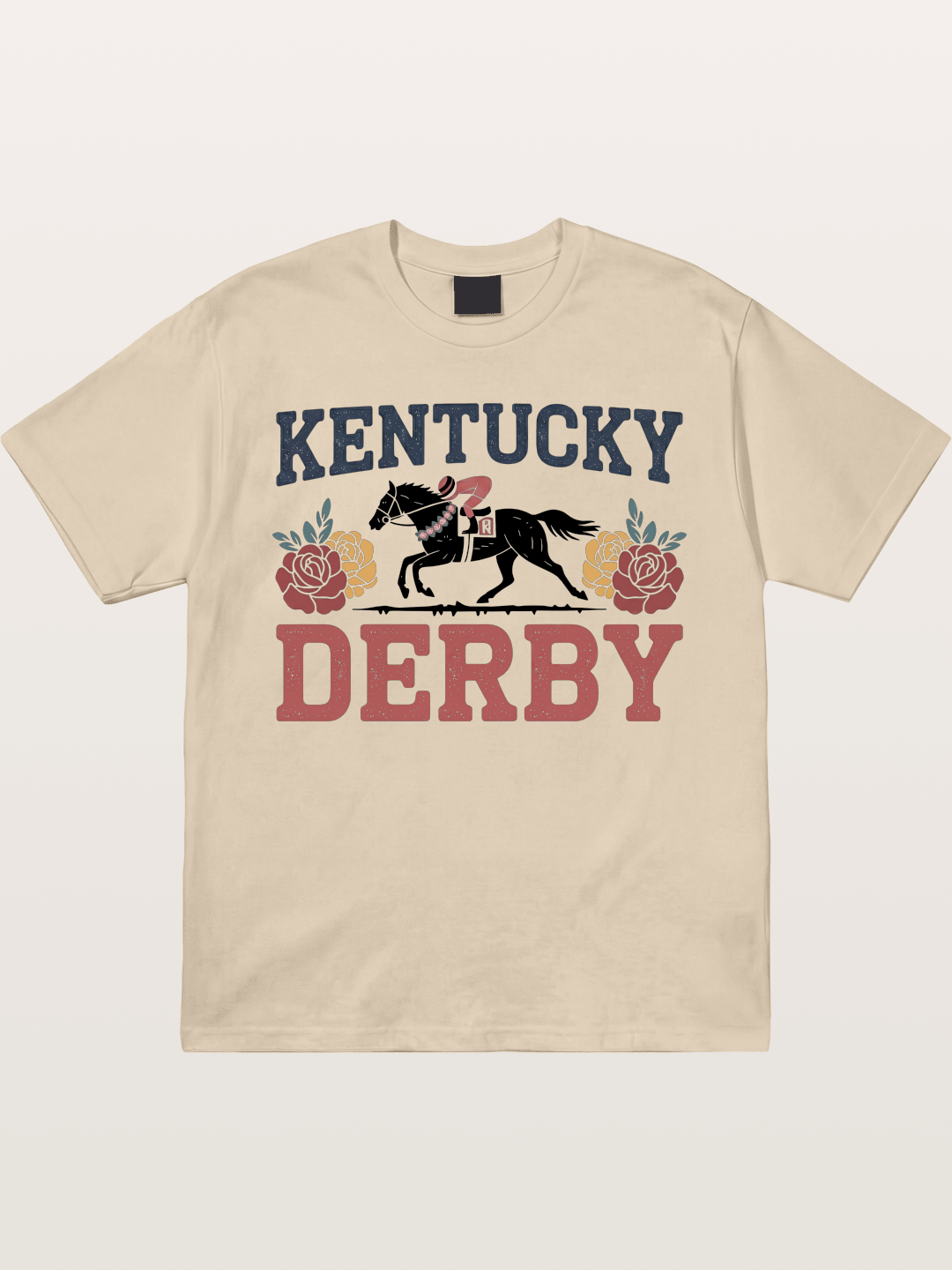 Kentucky Derby Rose Horse Poster Gildan T-shirt