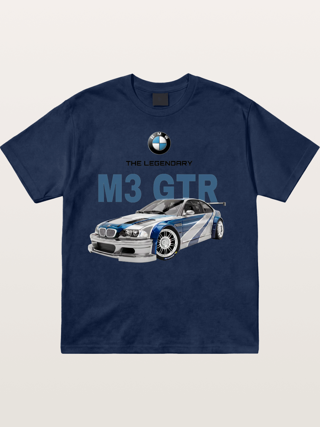 BMW M3 GTR Legend Print Cotton T-shirt