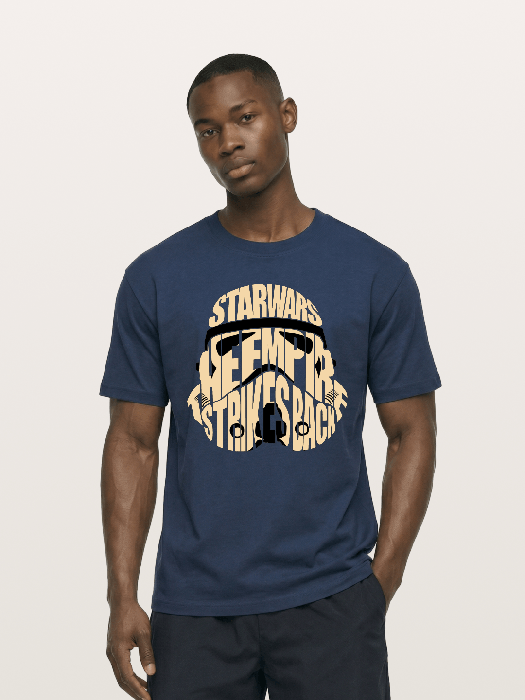 Star Wars Stormtrooper Word Art Design Cotton T-shirt