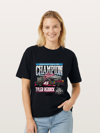 Tyler Reddick Daytona 500 Champion Print Gildan T-shirt