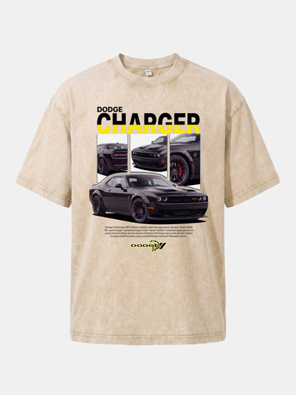 Dodge Hellcat Triple Car Collage Washed T-shirt