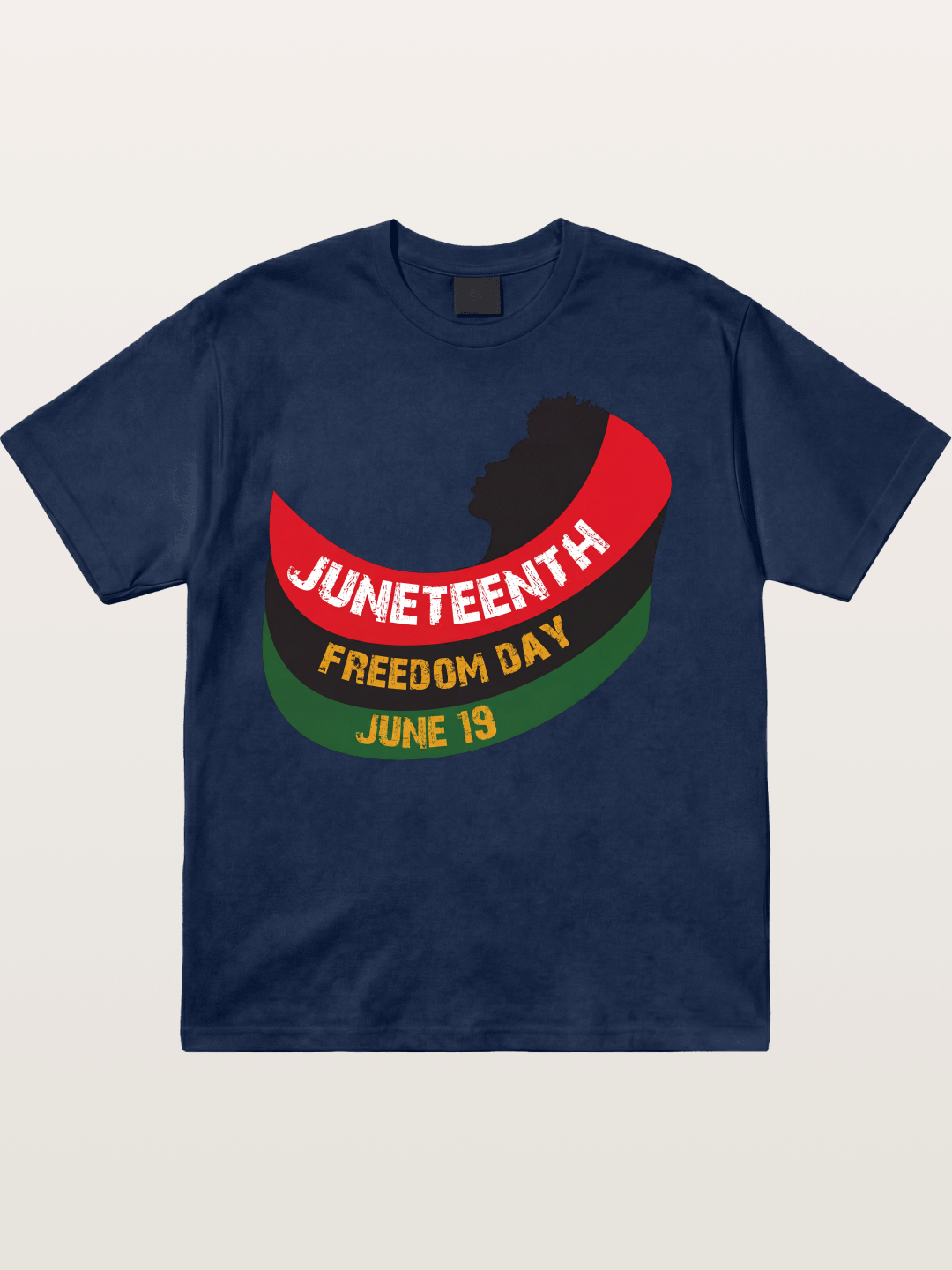 Juneteenth Freedom Day Silhouette Cotton T-shirt
