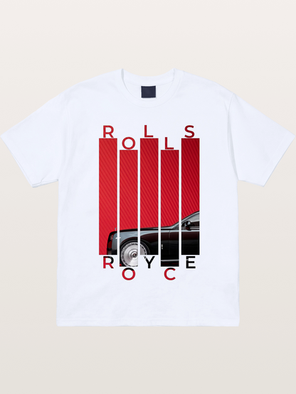 Rolls Royce Barcode Style Print Gildan T-shirt