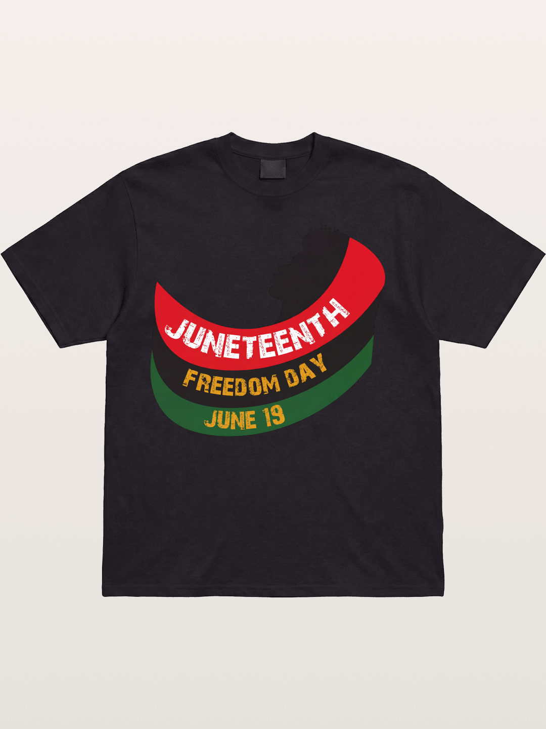 Juneteenth Freedom Day Silhouette Cotton T-shirt