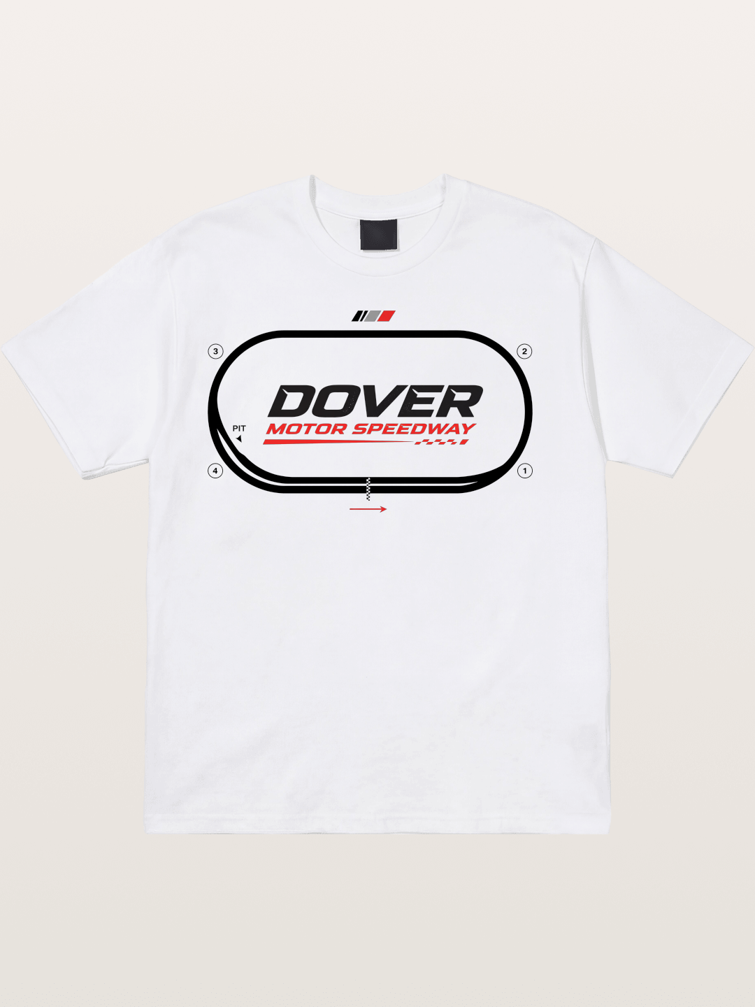 Dover Oval Speedway Racing Graphic Cotton T-shirt